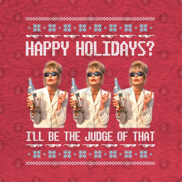 AbFab Ugly Christmas Sweater Design—Happy Holidays? Patsy Stone Will Be the Judge of That by Xanaduriffic